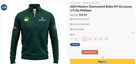 2024 masters tournament rolex mt16 luxuxy 1/4 zip midlayer|rolex golf tournament schedule.